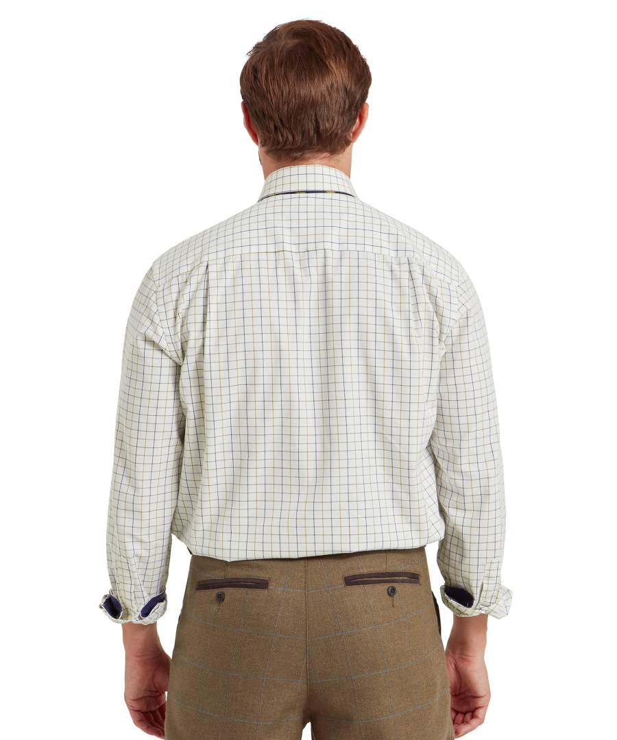 Schöffel Burnham Tattersall Classic Shirt M Vintage Navy - Afbeelding 4