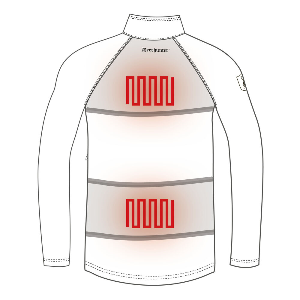 Deerhunter Heat Undershirt with zip-neck Black - Afbeelding 5