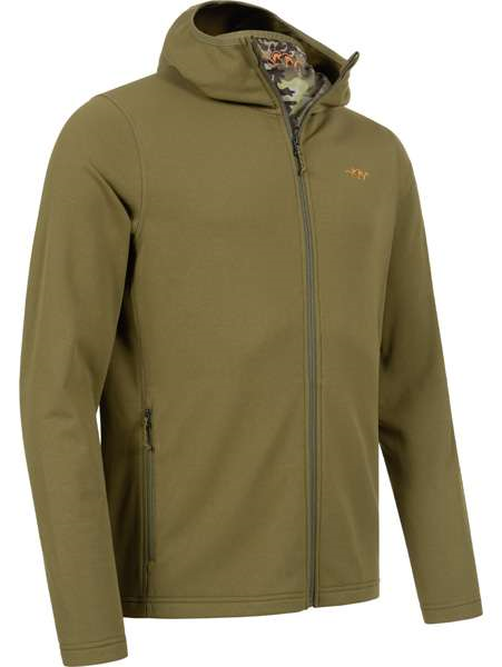 Blaser Men's Drain Full Zip Hoody Dark Olive - Image 3