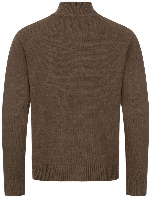 Blaser Men’s Wool HZ Sweater Dark Brown - Image 4