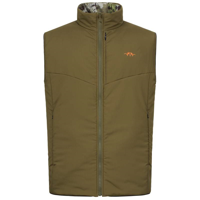 Blaser Men's Reversible Vest Endeavor Dark Olive / HunTec Camo - Afbeelding 4