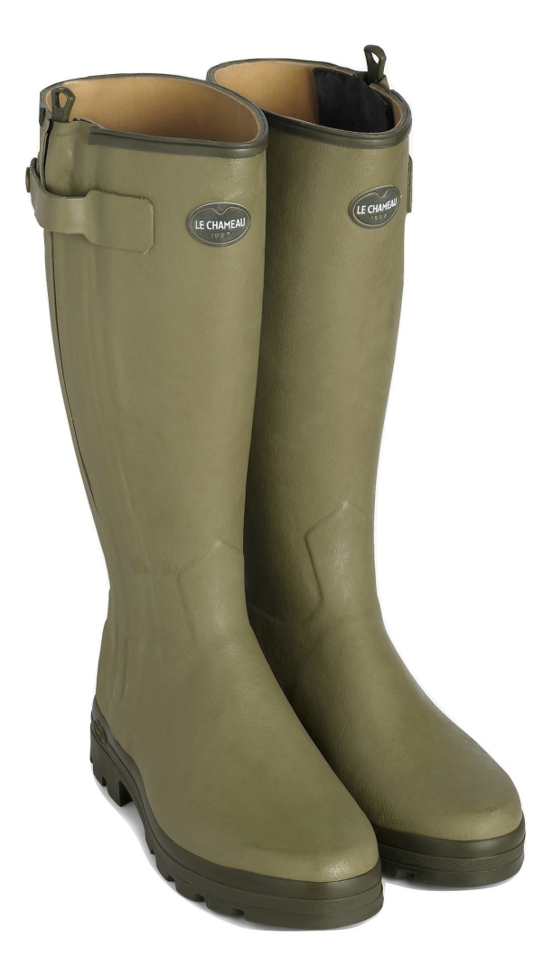 Le Chameau Chasseur Leather Lined boot M Vert - Image 2