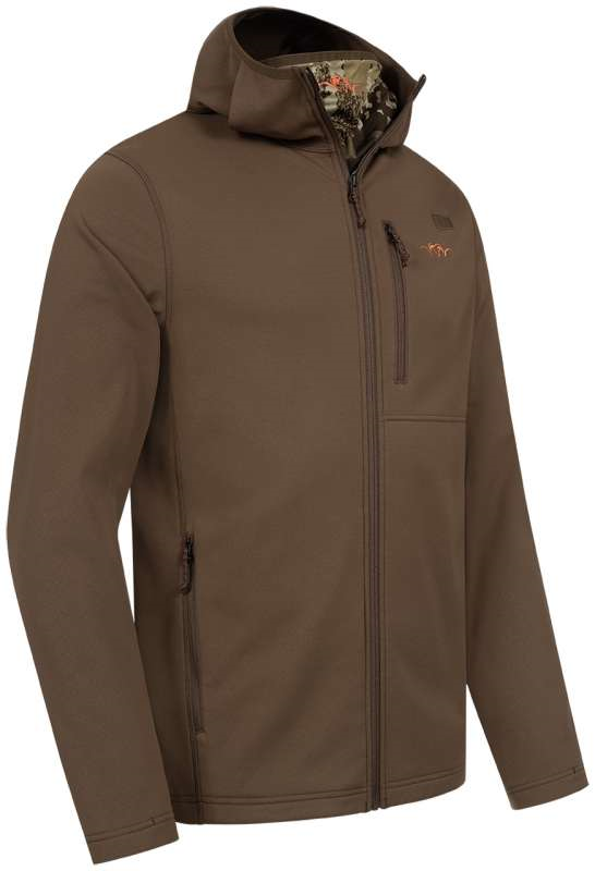 Blaser Men's Drain Full Zip Hoody Dark Brown - Image 3