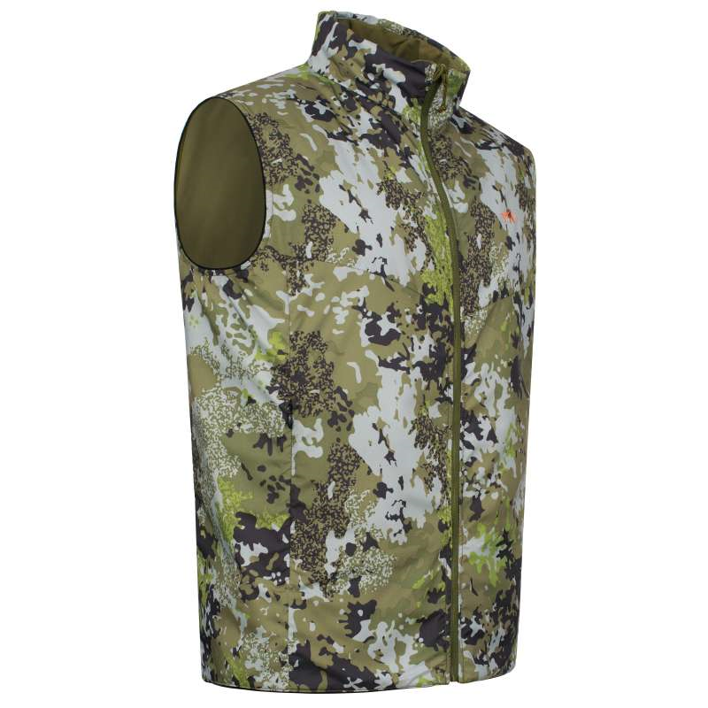 Blaser Men's Reversible Vest Endeavor Dark Olive / HunTec Camo - Afbeelding 3