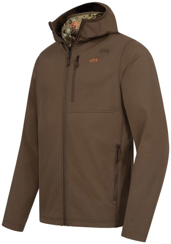 Blaser Men's Drain Full Zip Hoody Dark Brown - Image 4