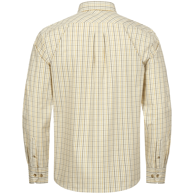 Blaser Men's Shirt Tristan 22 Beige/Yellow Checked - Afbeelding 2